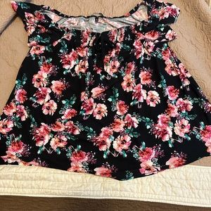 Floral off the shoulder